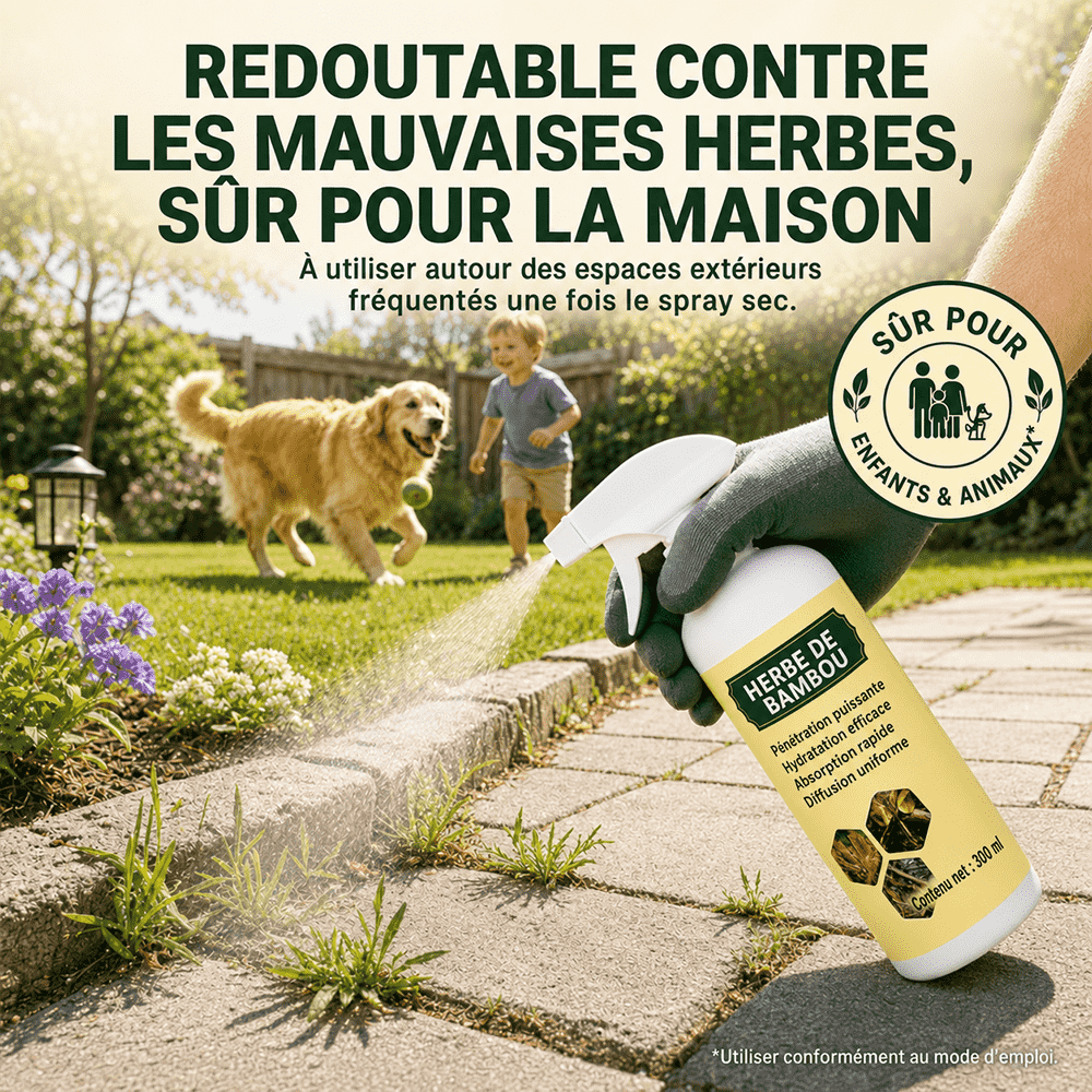 Désherbant naturel à action rapide avec une protection longue durée