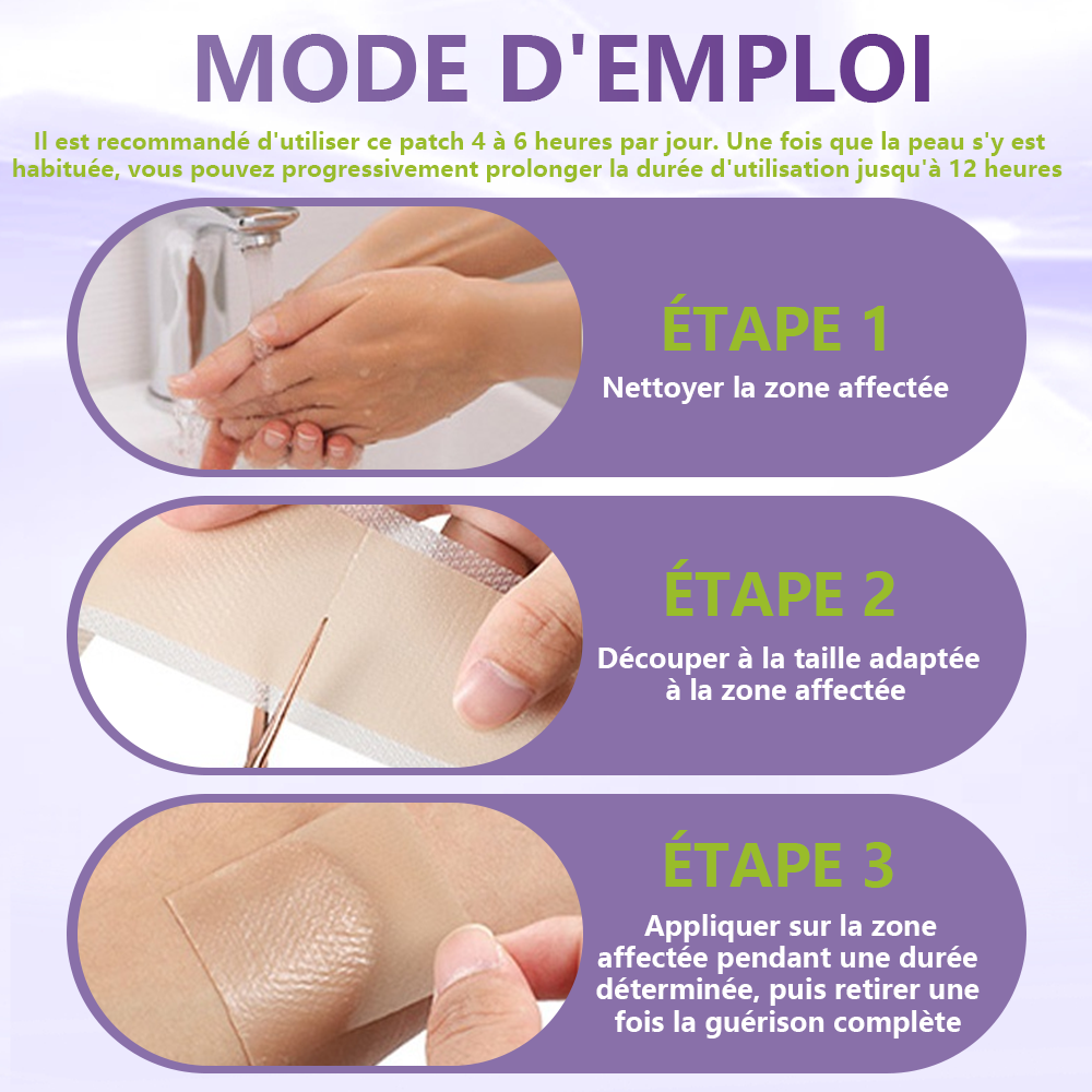 GFOUK® Patch à micro-aiguilles solubles à base de plantes pour l’élimination des acrochordons