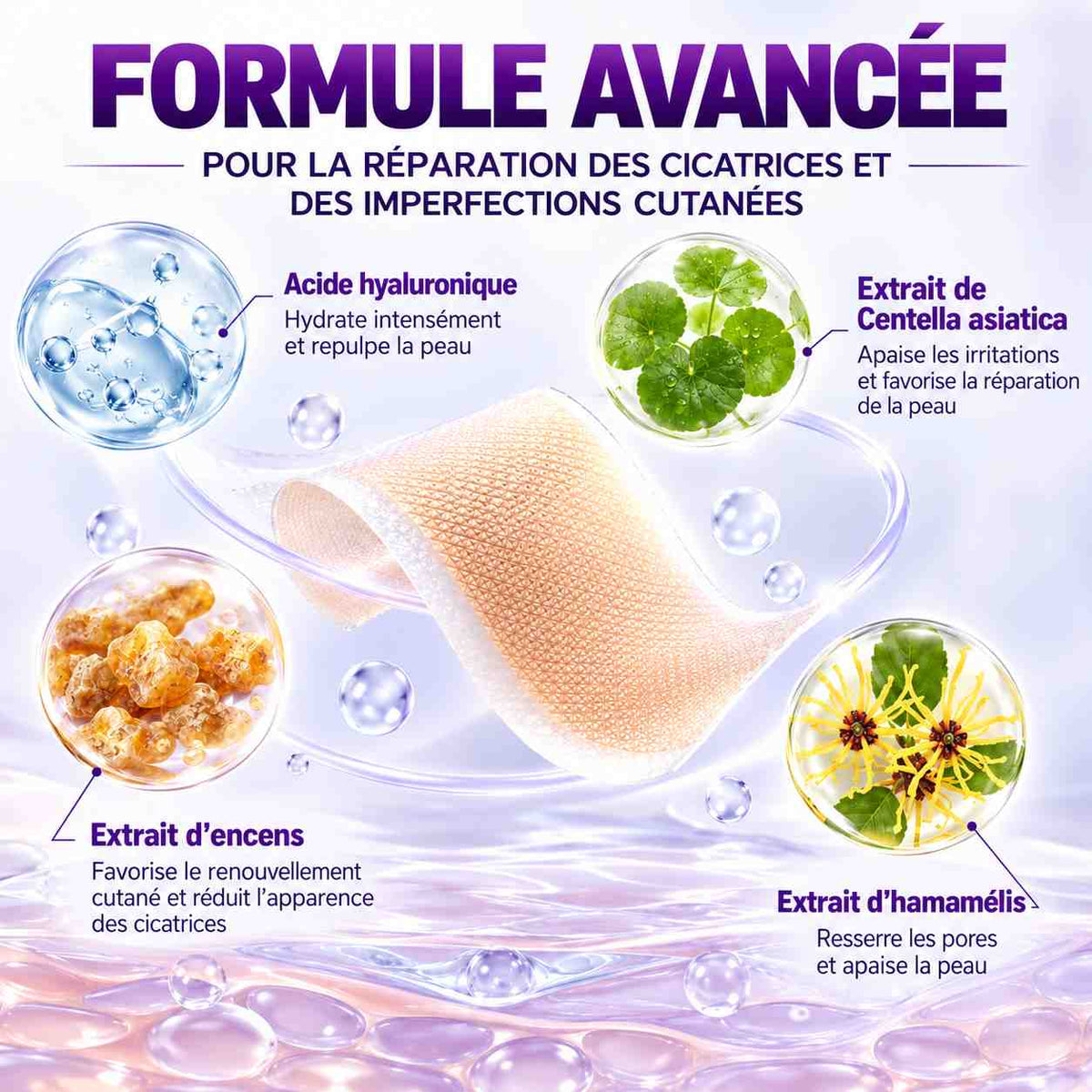 ✅GFOUK® Patch Réparateur à l’Acide Hyaluronique avec Nano-Microaiguilles📠