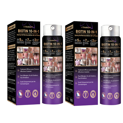 Fabriqué et expédié depuis la France ✨Spray de Restauration de la Peau Biotine 10-en-1 Evolvion®🍀