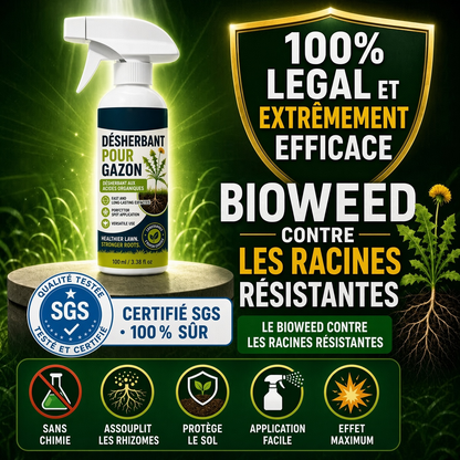 🏆🔥 50 % DE RÉDUCTION🔥 🌿 Désherbant – Efficace contre les mauvaises herbes & leur repousse | Jardin, allées & cour ⚡