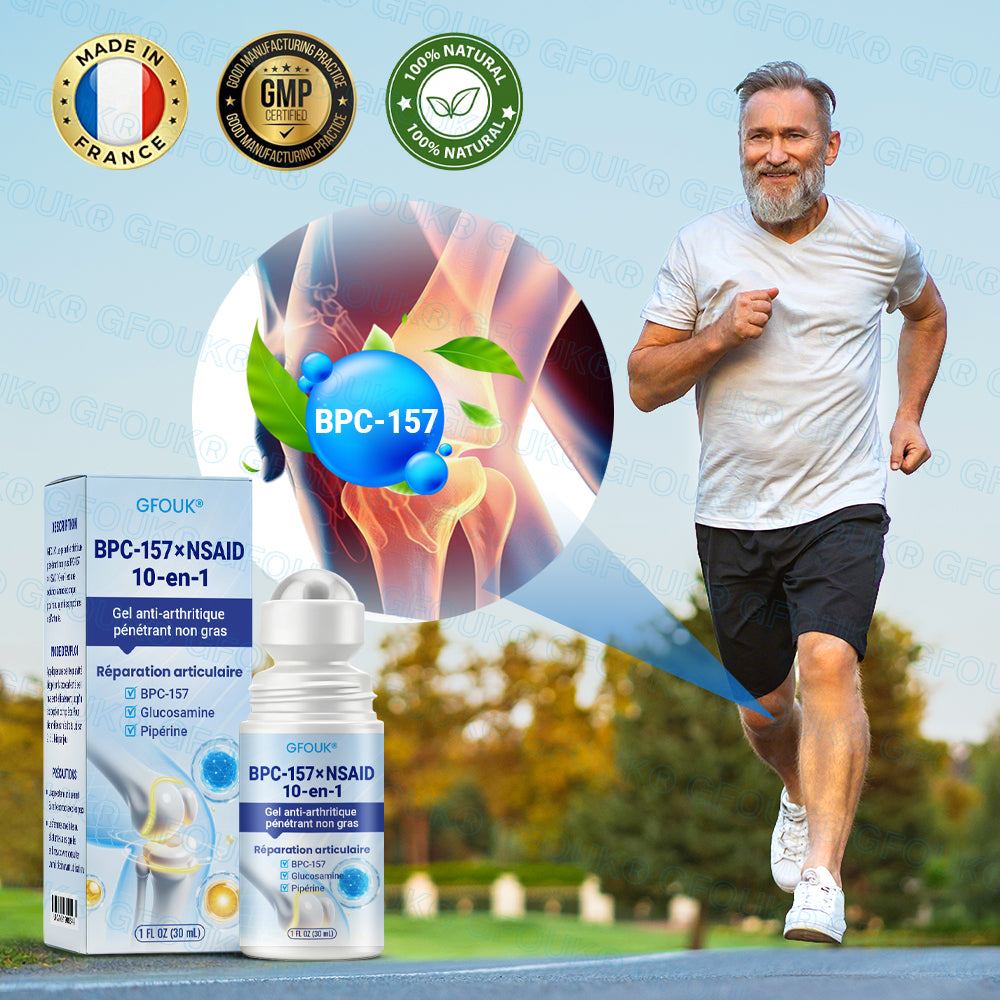 Boutique Officielle 🇫🇷 | GFOUK® Gel Anti-Arthrite 10-en-1 Pénétrant et Non Gras BPC-157 × AINS (Traite l’arthrite, la neuropathie, le rhumatisme, les blessures sportives et plus encore)