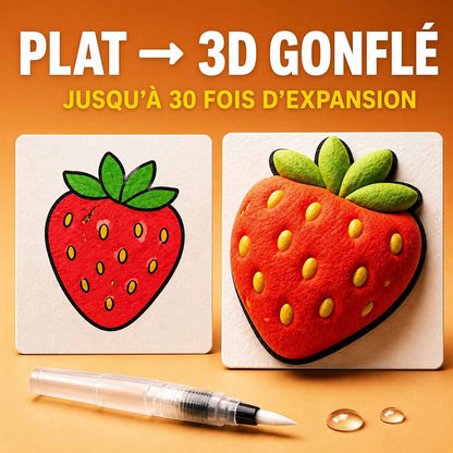 IEY® Papier à texture gonflante 3D 🌼