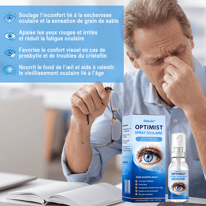 Rekulo® OptiMist Spray Oculaire ✅ Pour les yeux secs, la vision floue, la fatigue oculaire, la presbytie et la cataracte up