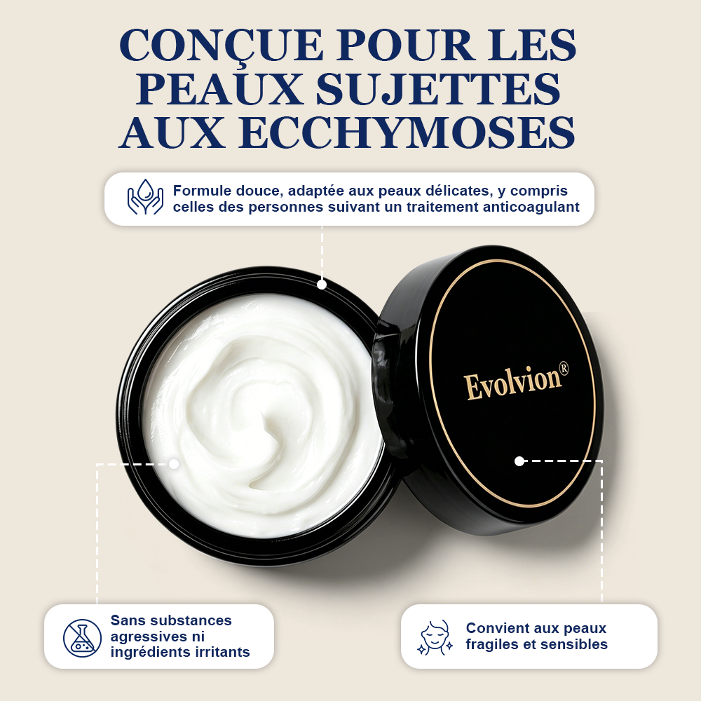 ✨ Crème Evolvion® pour la réparation des ecchymoses et le renforcement de la peau -up