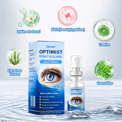 Rekulo® OptiMist Spray Oculaire ✅ Pour les yeux secs, la vision floue, la fatigue oculaire, la presbytie et la cataracte up
