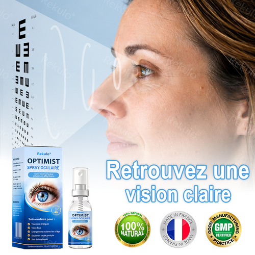 Rekulo® OptiMist Spray Oculaire ✅ Pour les yeux secs, la vision floue, la fatigue oculaire, la presbytie et la cataracte up