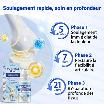 Boutique Officielle 🇫🇷 | GFOUK® Gel Anti-Arthrite 10-en-1 Pénétrant et Non Gras BPC-157 × AINS (Traite l’arthrite, la neuropathie, le rhumatisme, les blessures sportives et plus encore)