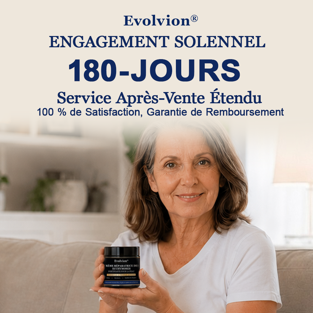 ✨ Crème Evolvion® pour la réparation des ecchymoses et le renforcement de la peau -up