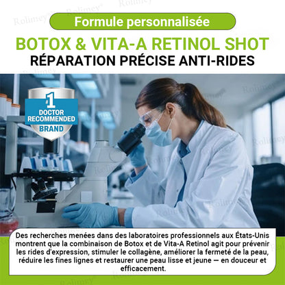 🌟👨‍⚕️ Fabriqué et expédié depuis la France 💫 Crème liftante et raffermissante anti-rides Rolimey® Botox & Vita-A Retinol Shot — Dernier jour de promotion : 70 % DE RÉDUCTION