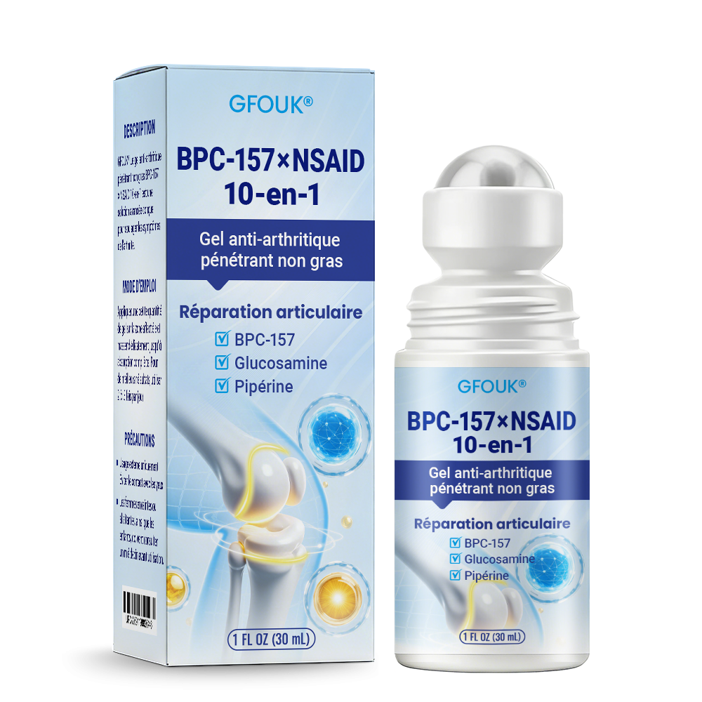 Boutique Officielle 🇫🇷 | GFOUK® Gel Anti-Arthrite 10-en-1 Pénétrant et Non Gras BPC-157 × AINS (Traite l’arthrite, la neuropathie, le rhumatisme, les blessures sportives et plus encore) 🔥