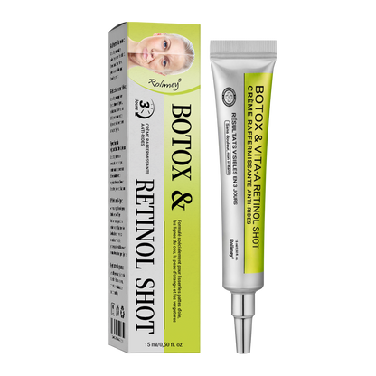 🌟👨‍⚕️ Fabriqué et expédié depuis la France 💫 Crème liftante et raffermissante anti-rides Rolimey® Botox & Vita-A Retinol Shot — Dernier jour de promotion : 70 % DE RÉDUCTION