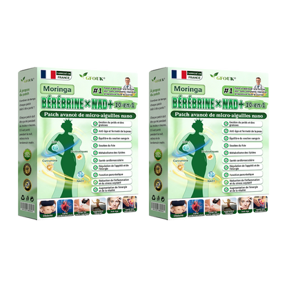 Boutique officielle 🇫🇷 | GFOUK® Moringa · Berberine × NAD+ 10-en-1 Patch Avancé Nano Microneedle🍀