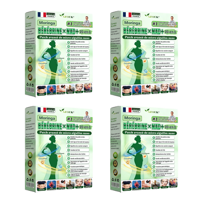 Boutique officielle 🇫🇷 | GFOUK® Moringa · Berberine × NAD+ 10-en-1 Patch Avancé Nano Microneedle🍀